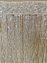 Elefántcsont színű üveggyöngy bojtok - 20 cm hosszú